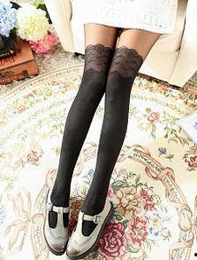 要带花纹的丝袜